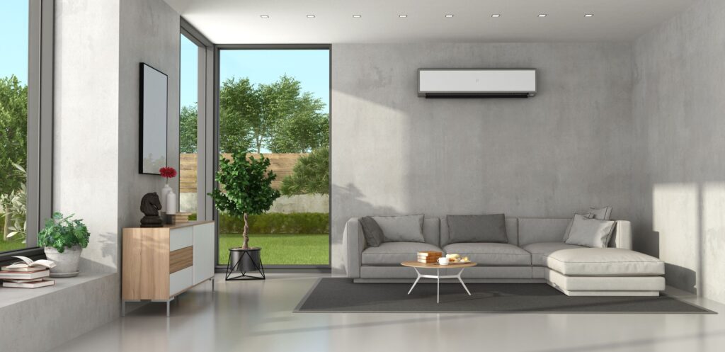 modern house with energy efficient windows